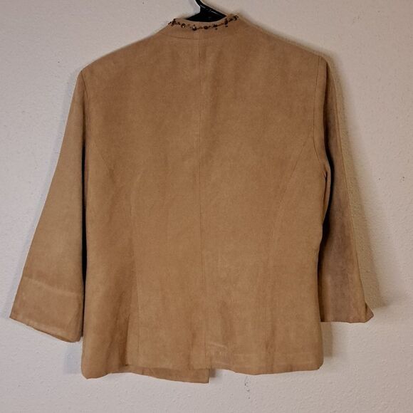 Positive Attitude Women's Tan Jacket size 12 - Picture 3 of 5